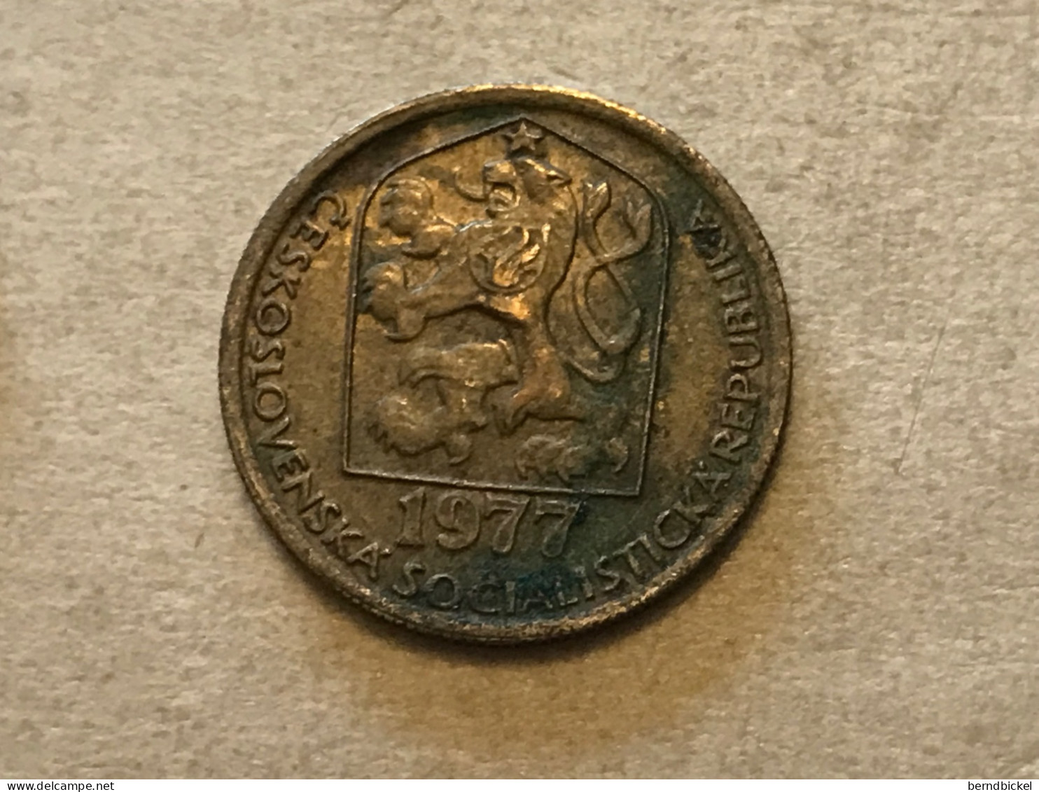 Münze Münzen Umlaufmünze Tschechoslowakei 20 Heller 1977 - Tchécoslovaquie