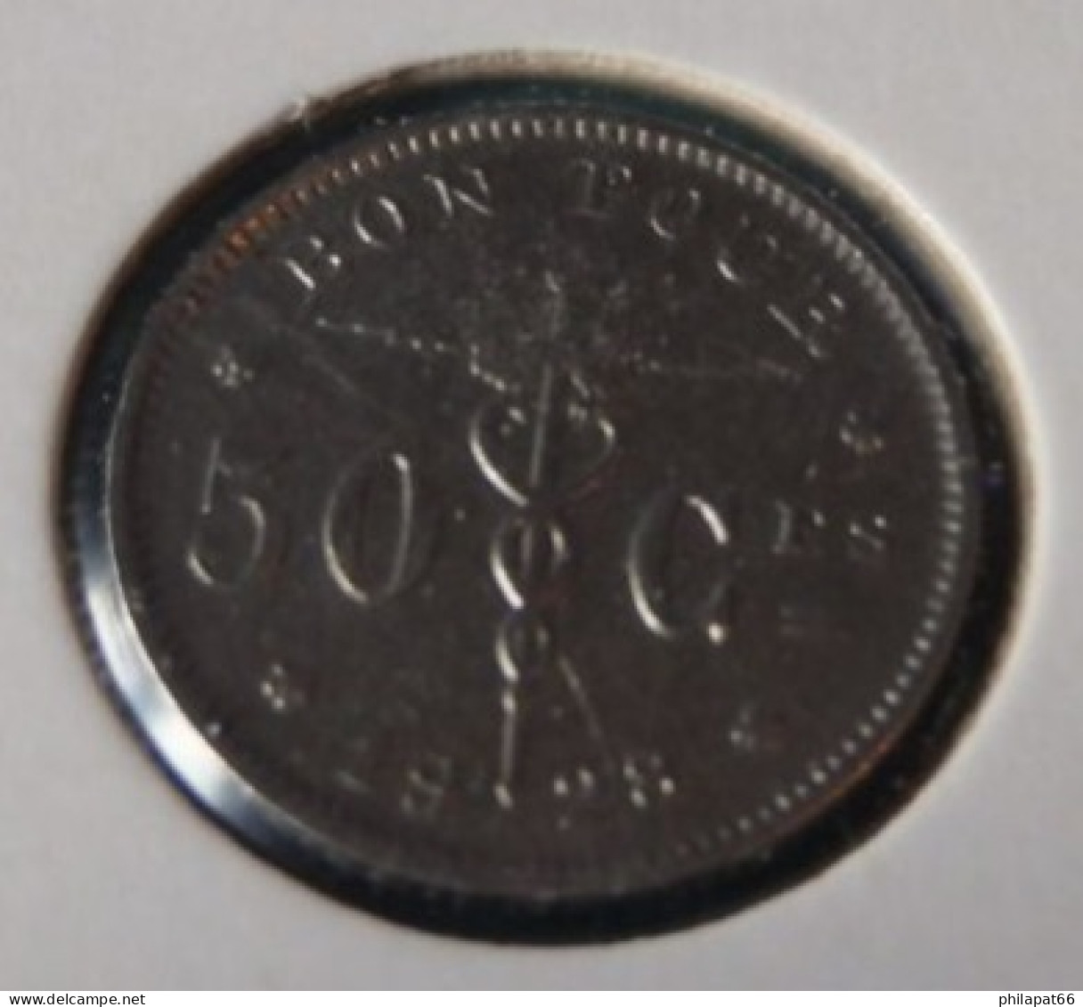 ALbert I 50 Cent Gewond België 1928VL - 50 Centimes