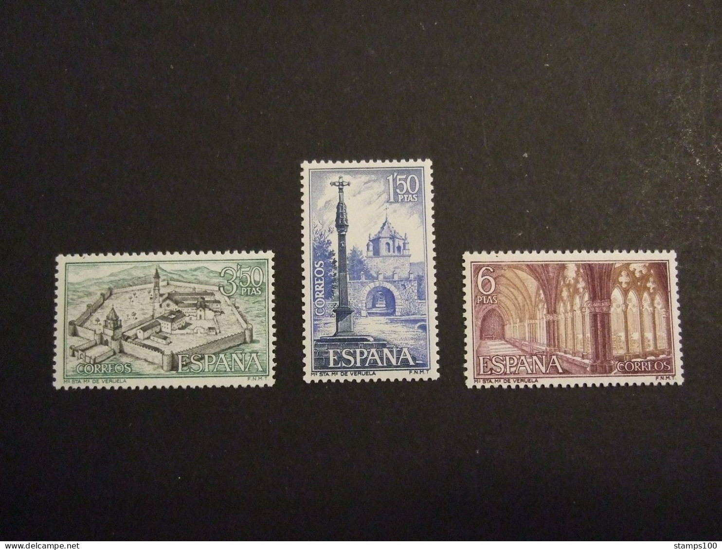 SPAIN 1967 - Michel 1728/1730 YT 1728/30 MNH** (P1406-TVN) - Abbeys & Monasteries