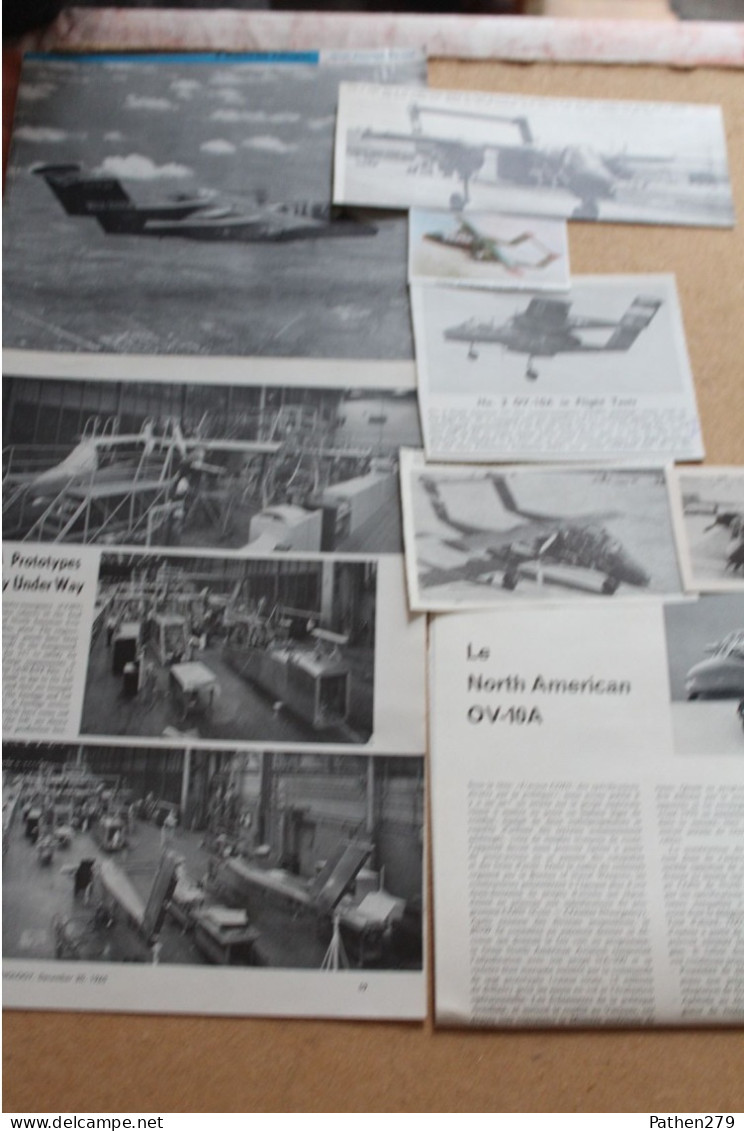 Lot De 56g De Coupures De Presse Et Photos De L'aéronef Américain North American OV-10A (projet Coin) - Aviation