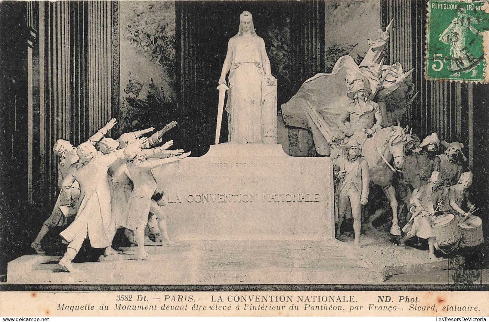 FRANCE - Paris - La Convention Nationale - Maquette Du Monument à L'intérieur Du Panthéon - Carte Postale Ancienne - Autres & Non Classés