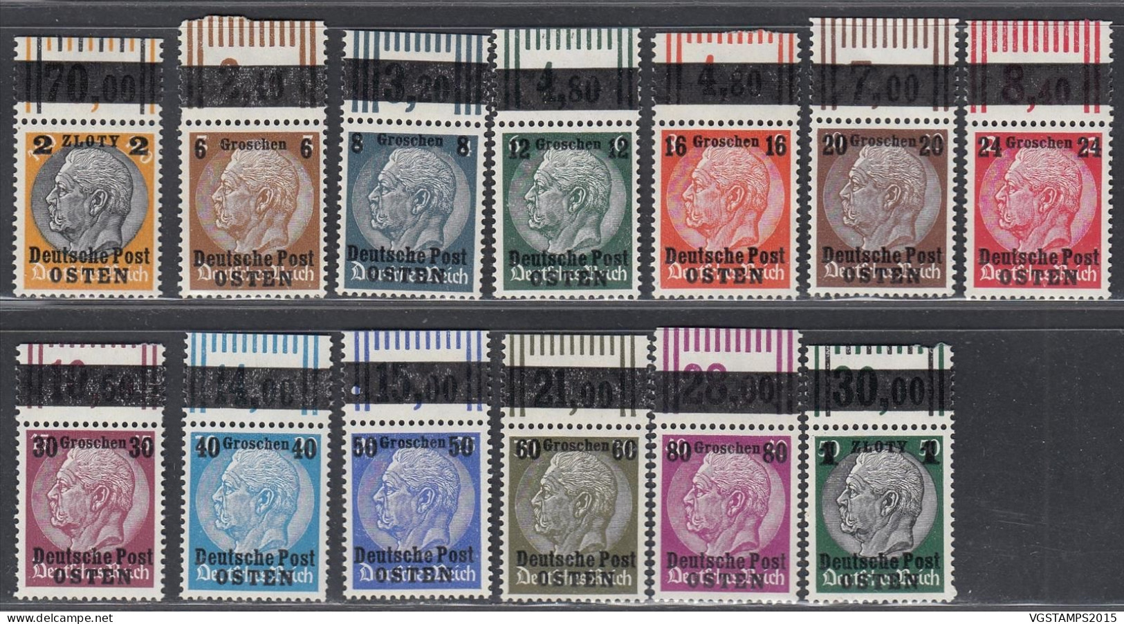 Pologne 1939 - Timbres Neufs. Mi. Nr.: 1/13. Yvert Nr.: 1/13 Avec BDF Supérieur (+ 50%)......... (EB) AR-01536 - General Government