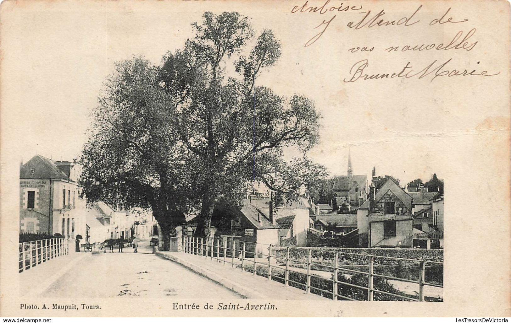 FRANCE - Entrée De Saint Avertin - A Maupuit - Tours - Dos Non Divisé - Carte Postale Ancienne - Saint-Avertin