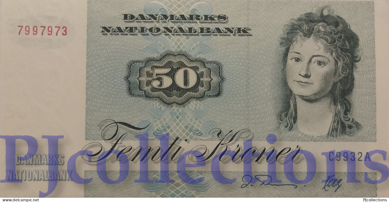 DENMARK 50 KRONER 1993 PICK 50j AUNC - Denmark