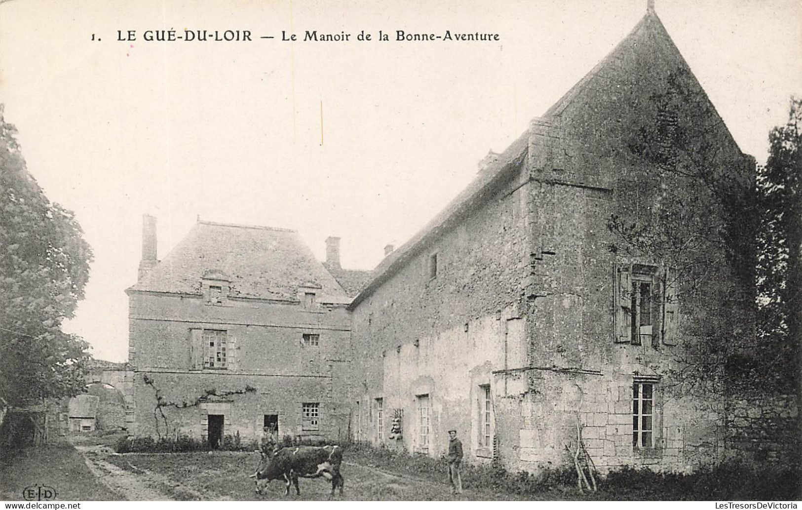 FRANCE - Le Gué Du Loir - Le Manoir De La Bonne Aventure - Carte Postale Ancienne - Otros & Sin Clasificación