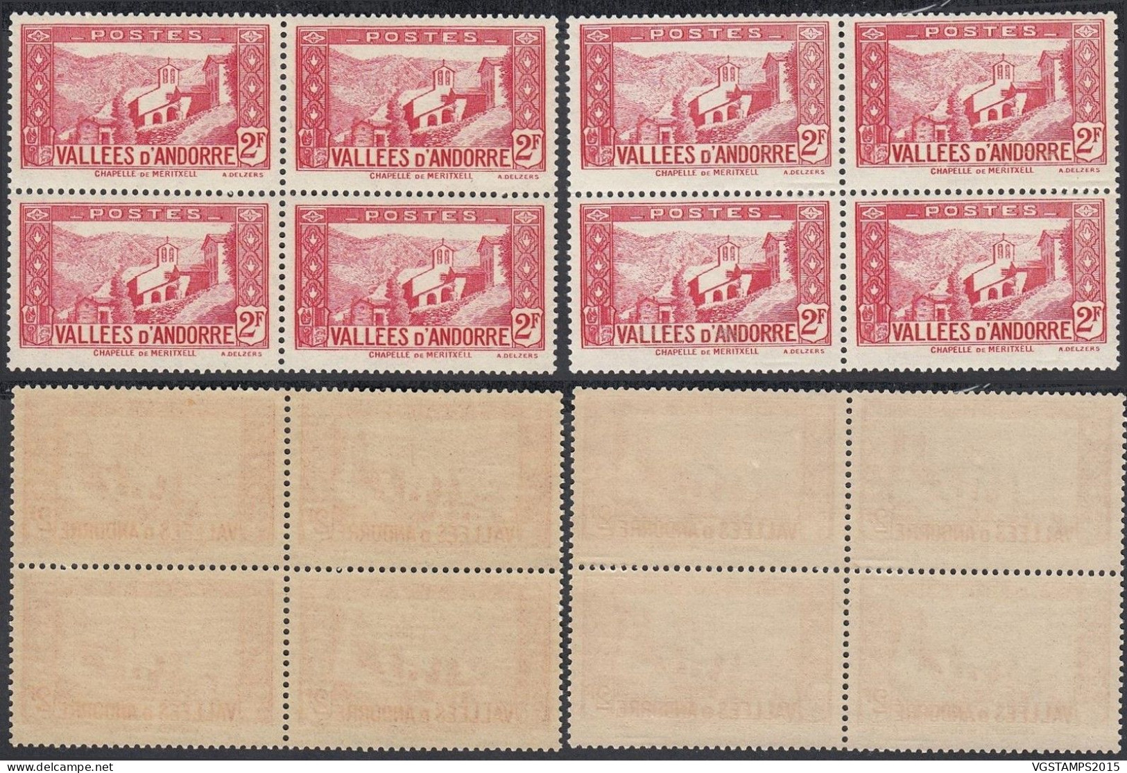 Andorre 1941 - Andorre Française - Timbres Neufs. Yvert Nr.: 81. Bloc De 4. .... (EB) DC-12378 - Unused Stamps