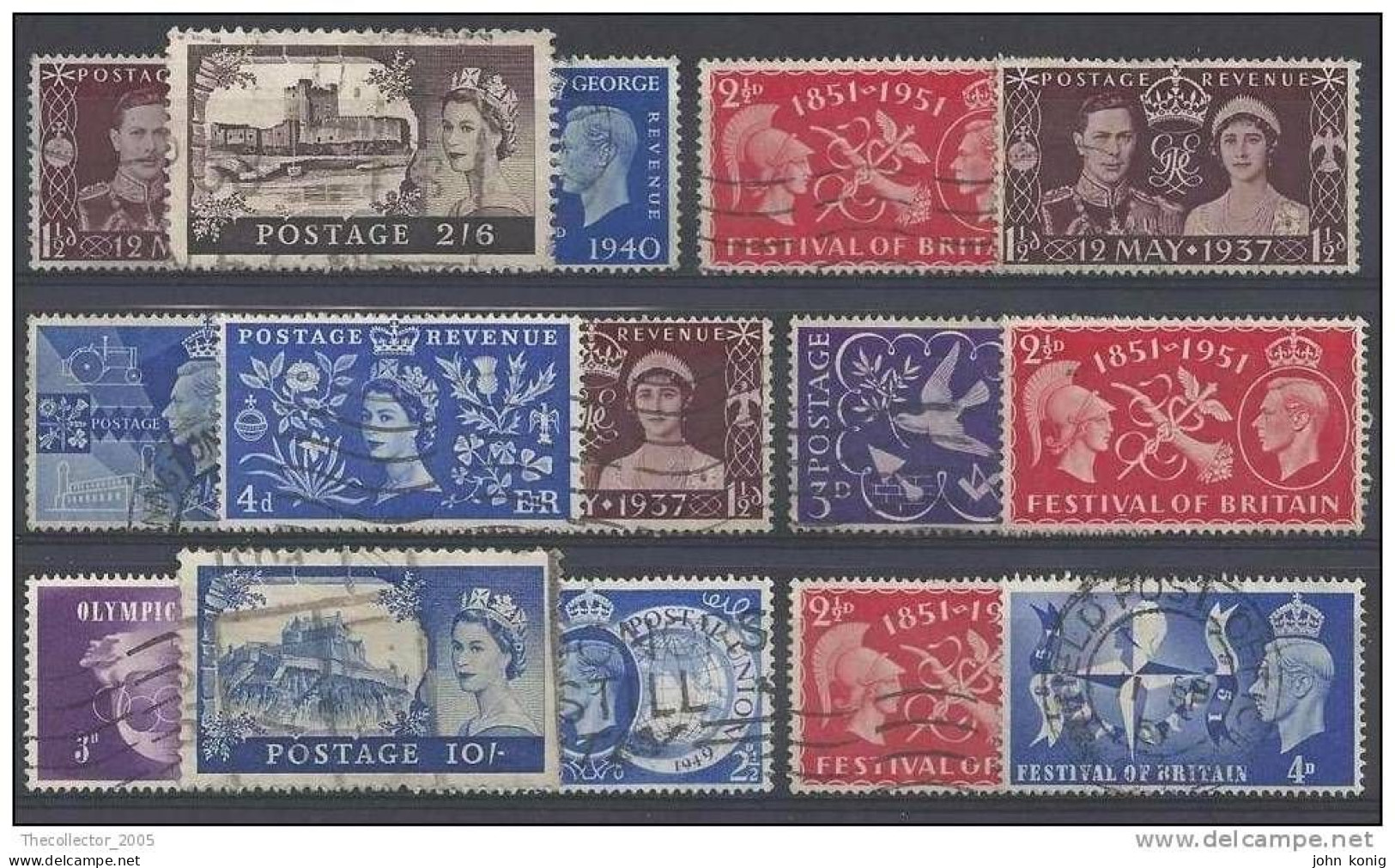 GRAN BRETAGNA - INGHILTERRA - GREAT BRITAIN - ENGLAND - Lotto Di Usati - Stamps Lot Used - Collezioni