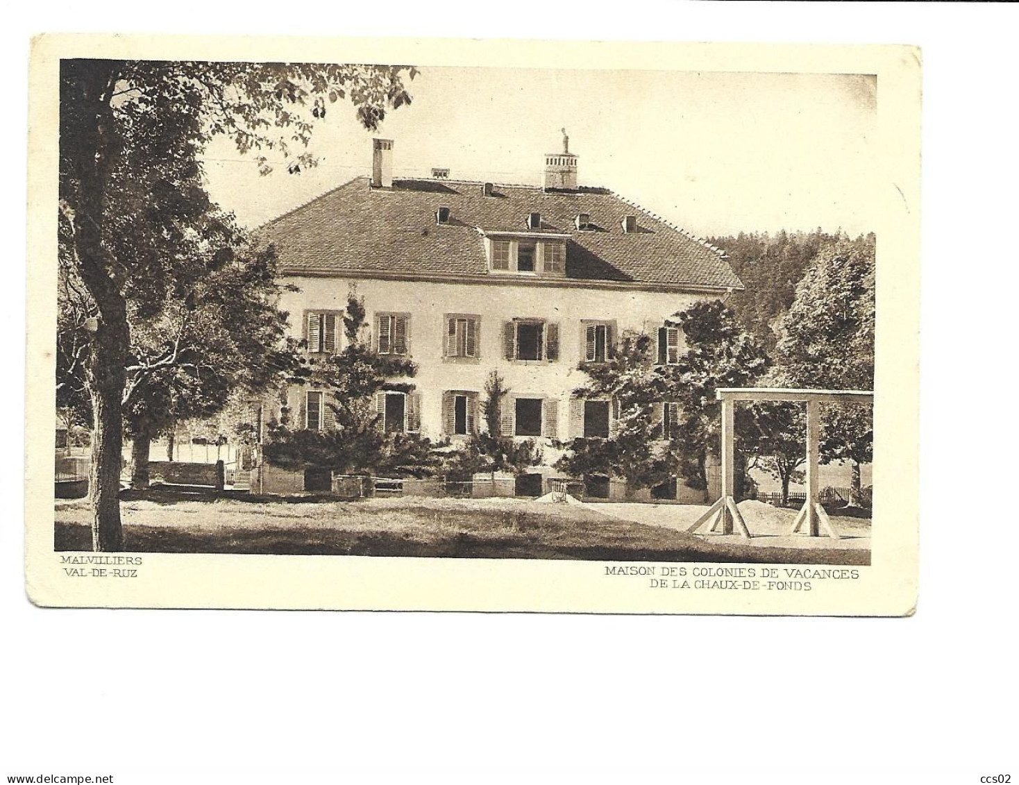 Malvilliers Val-de-Ruz Maison De Vacances De La Chaux-de-Fonds 1922 - Val-de-Ruz