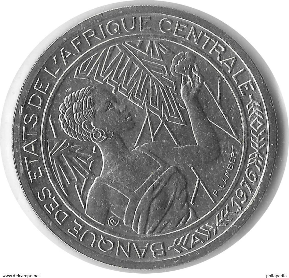 Afrique Centrale Tchad Elan De Derby Indigène Café Chad Giant Eland Native Coffee Kaffee 1976 Essai 500 Francs KM # E9 - Tsjaad