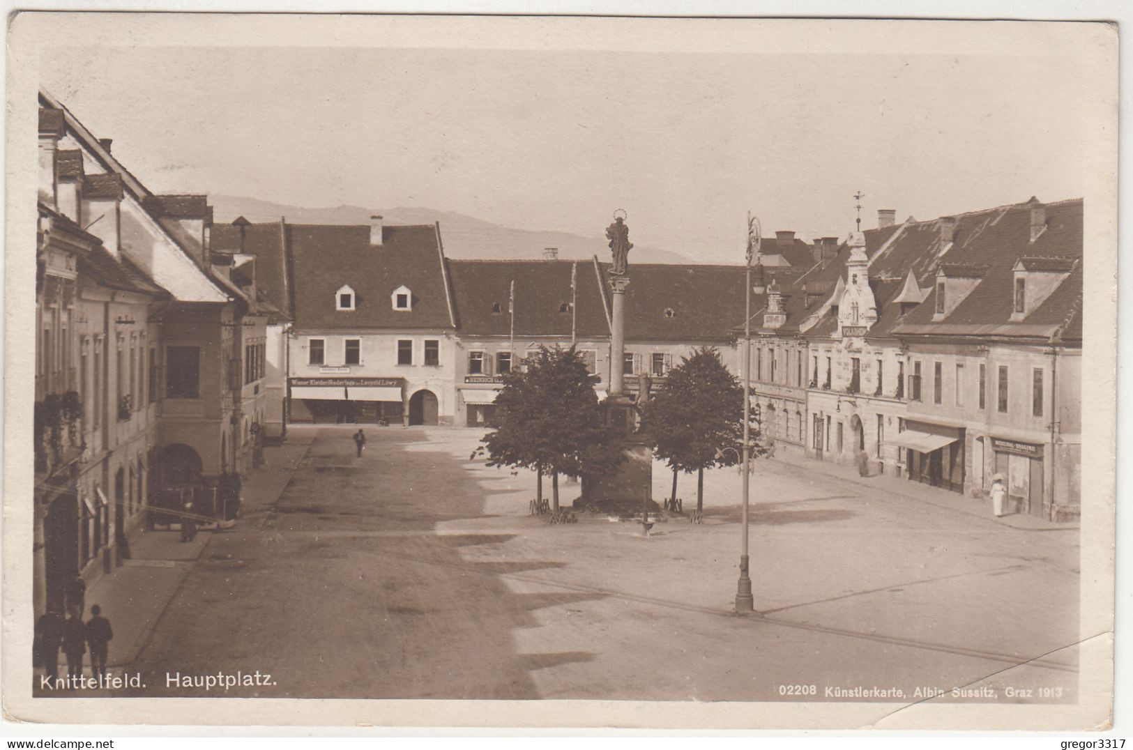 E1714) KNITTELFELD - HAUPTPLATZ - Tolle Alte FOTO AK 1916 - Knittelfeld