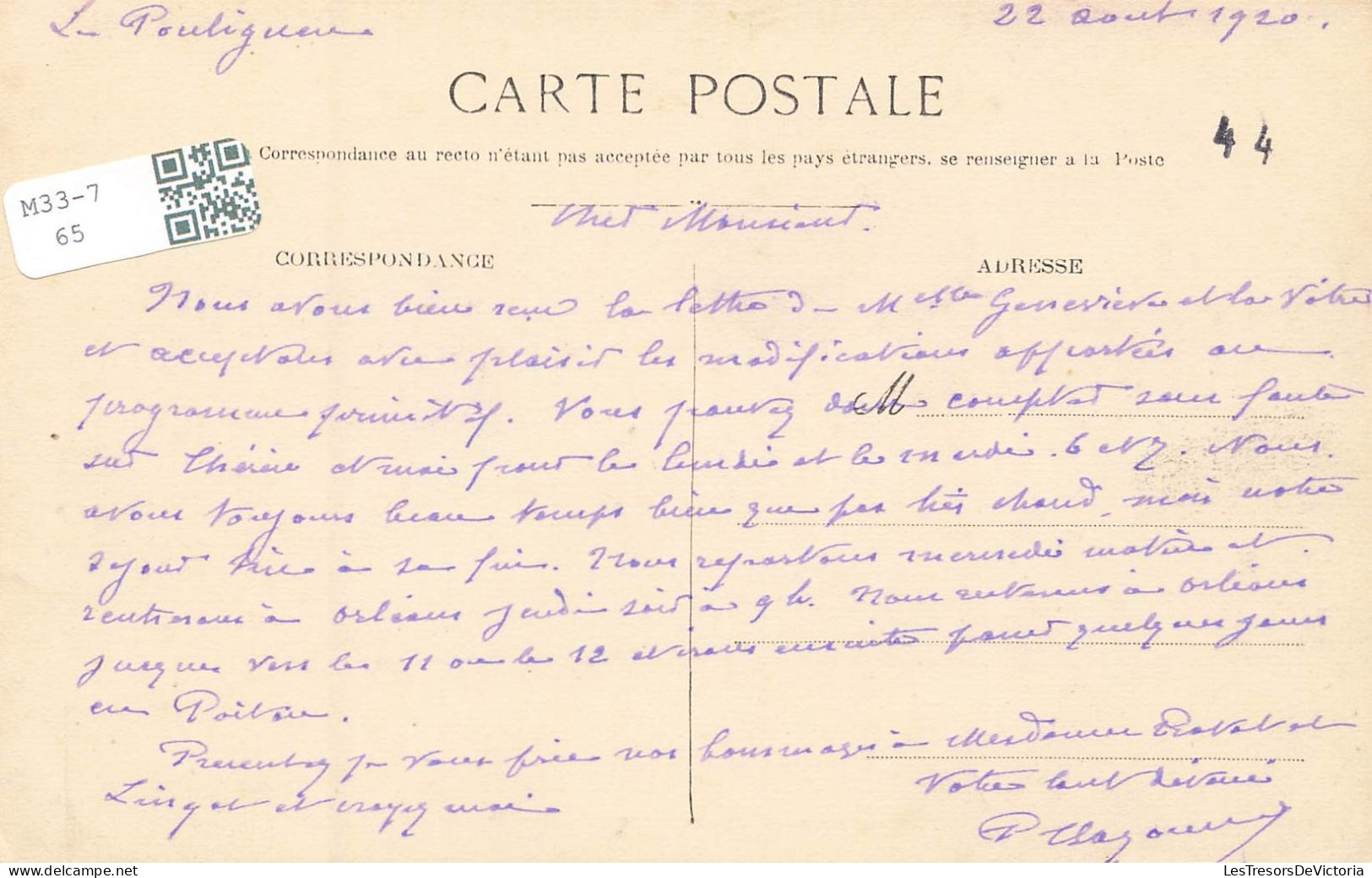 FRANCE - Pornichet - Avenue De La Gare - Carte Postale Ancienne - Pornichet