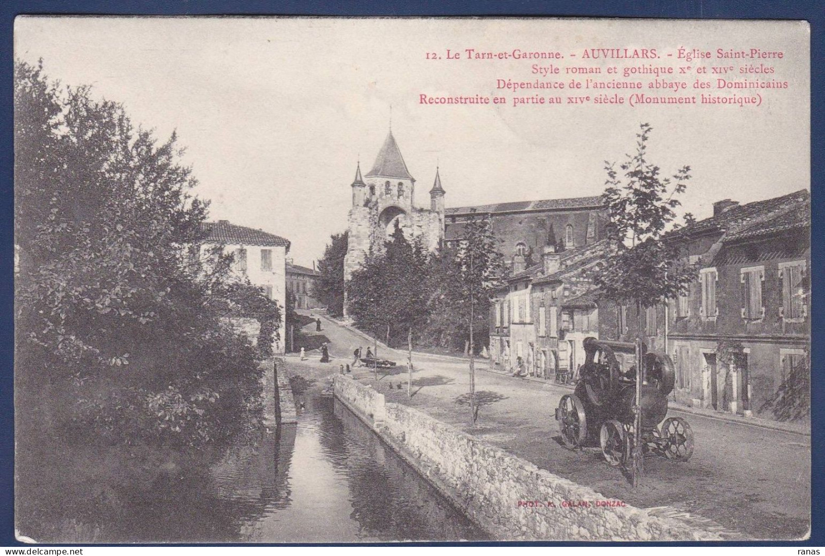 CPA [82] Tarn Et Garonne > Auvillar Rouleau Tracteur - Auvillar