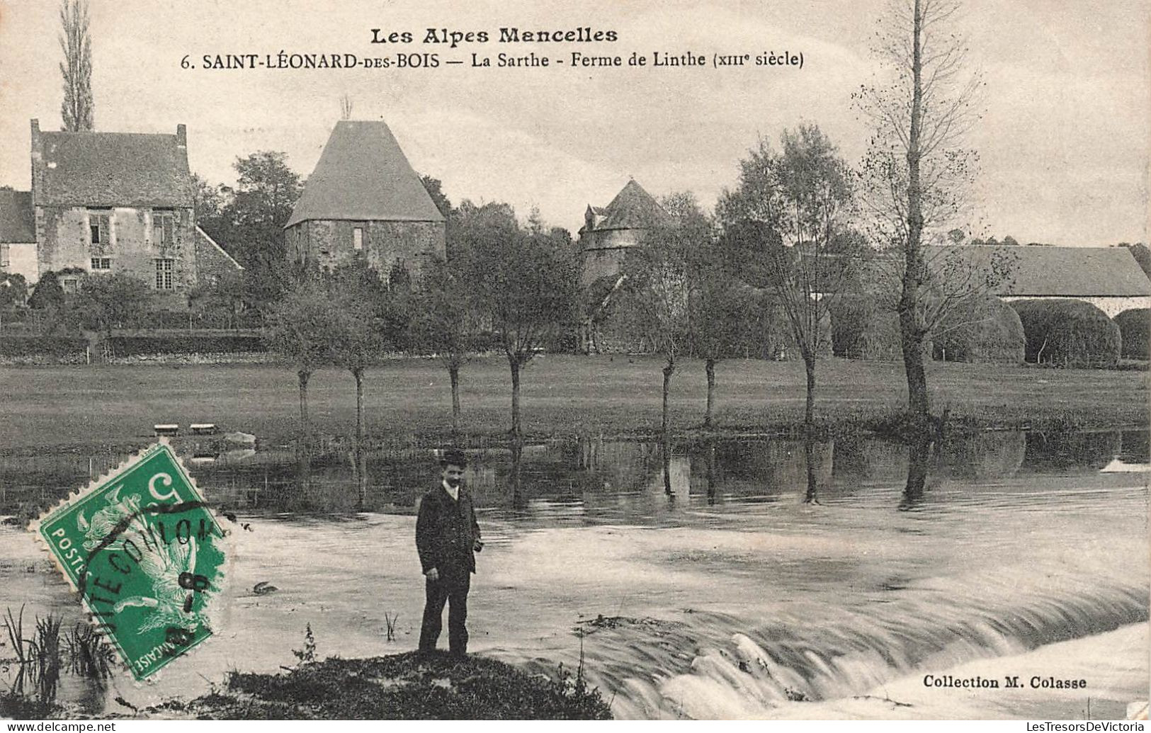 FRANCE - Saint Léonard Des Bois - La Sarthe - Ferme De Linthe (XIIIe Siècle) - Carte Postale Ancienne - Saint Leonard Des Bois