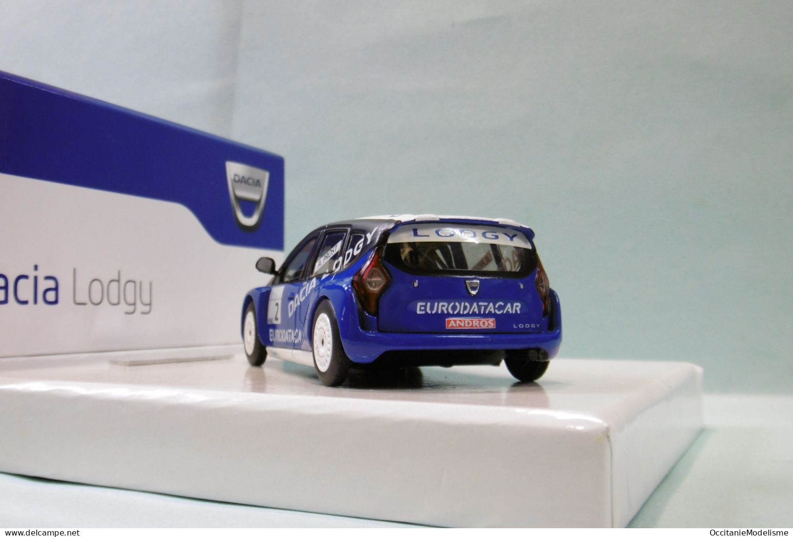 Eligor - DACIA LODGY GLACE Trophée Andros 2012 A. Prost Réf. 7711573698 BO 1/43 - Eligor