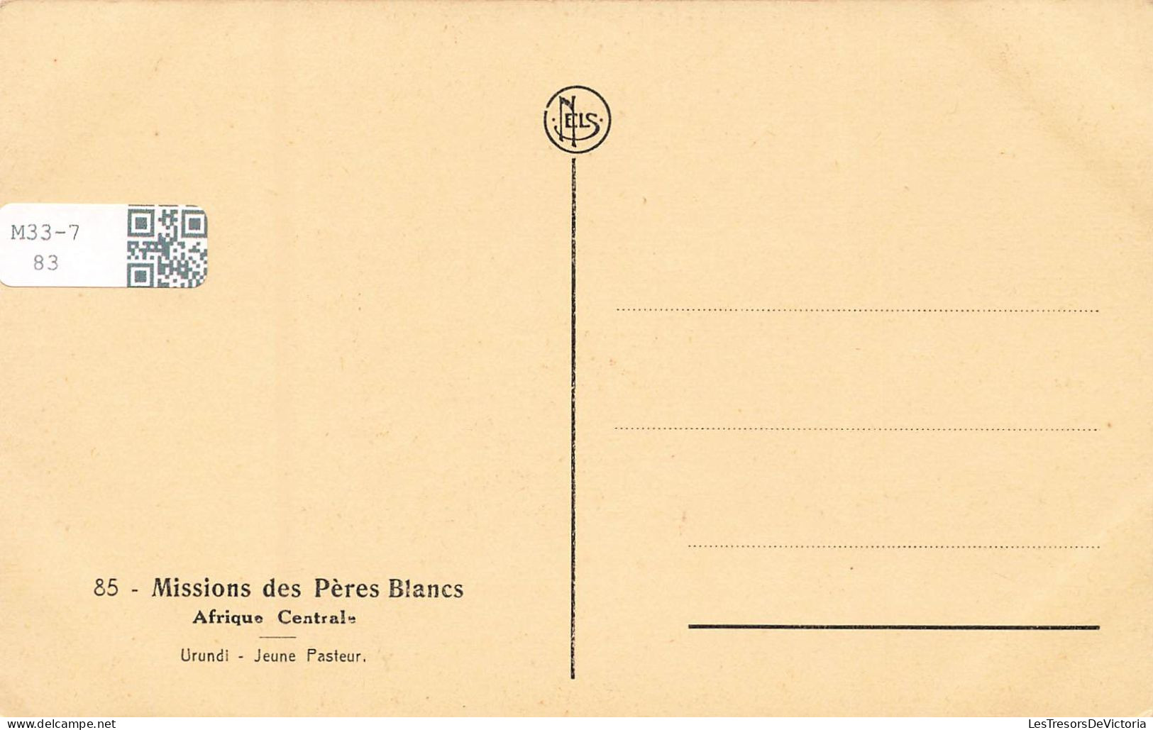 URUNDI - Jeune Pasteur - Missions Des Pères Blancs - Afrique Centrale - Carte Postale Ancienne - Non Classés