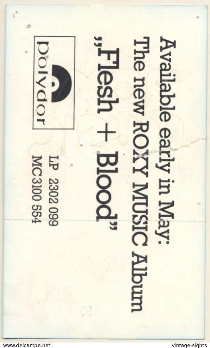 Roxy Music Concert '80 / Stuttgart - Bryan Ferry (Vintage Concert Ticket) - Konzertkarten