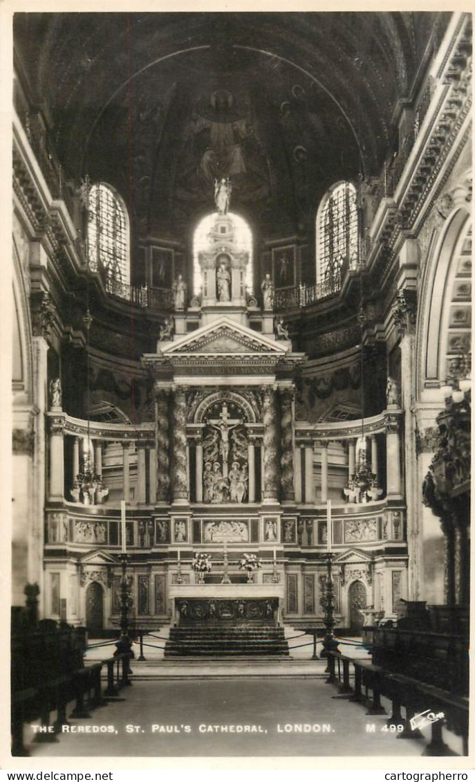 United Kingdom England London St. Paul's Cathedral The Reredos - St. Paul's Cathedral