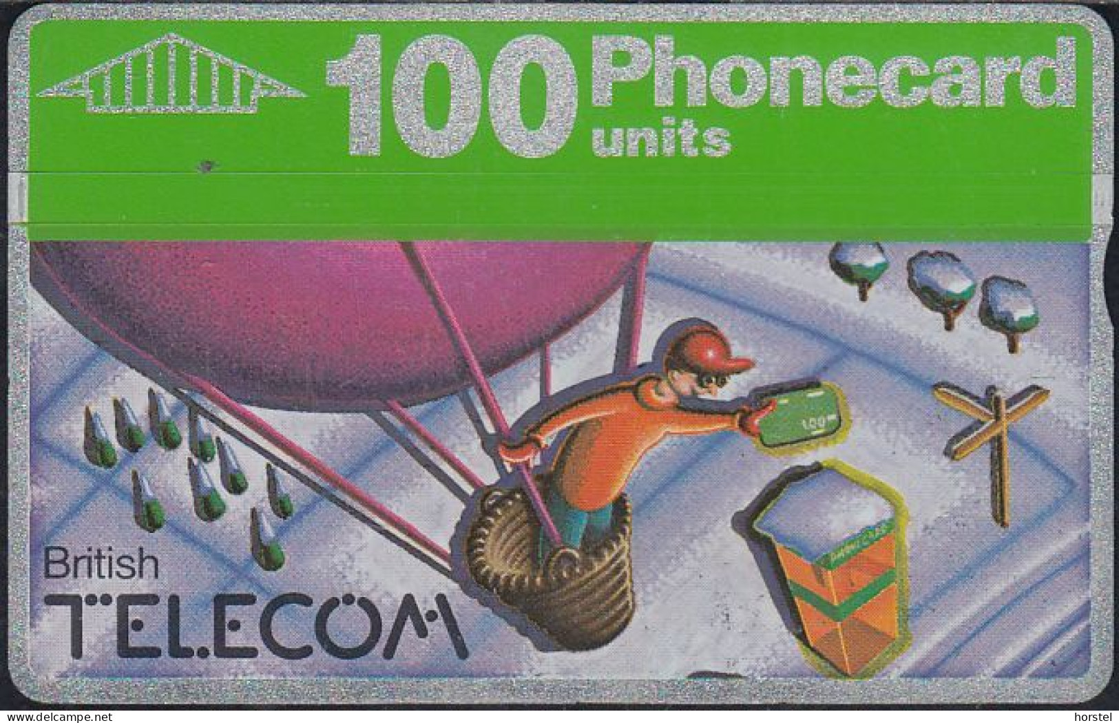 UK Btc 031 Christmas 1990 - Ballon - 100 Units - 029D - BT Allgemeine