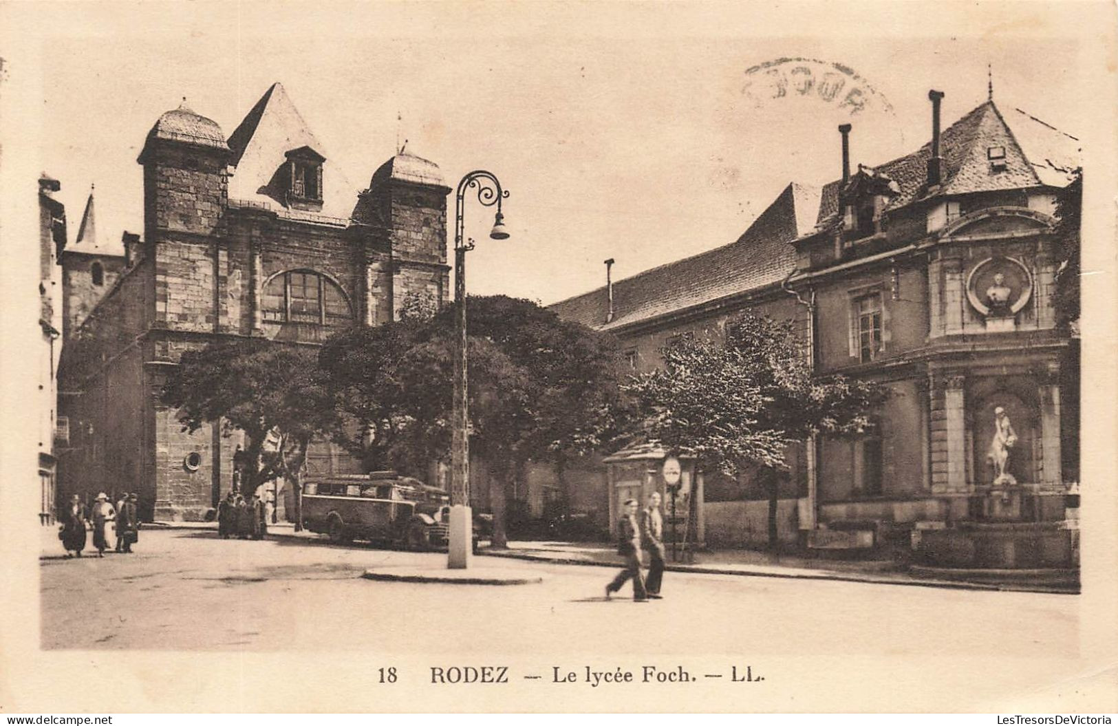 FRANCE - Rodez - Le Lycée Foch - Carte Postale Ancienne - Rodez