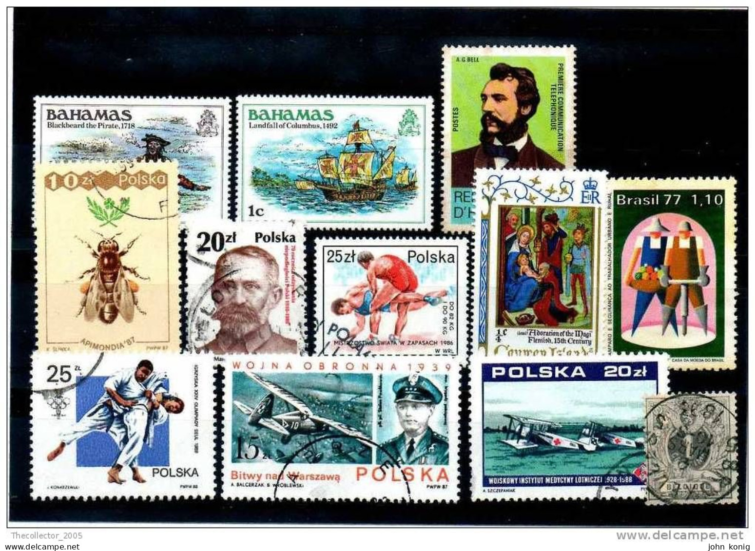 POLSKA BAHAMAS BRASIL - BRASILE POLONIA BAHAMAS - Lotto Francobolli Nuovi & Usati - Mixed Lot Of New & Used Stamps - Sammlungen