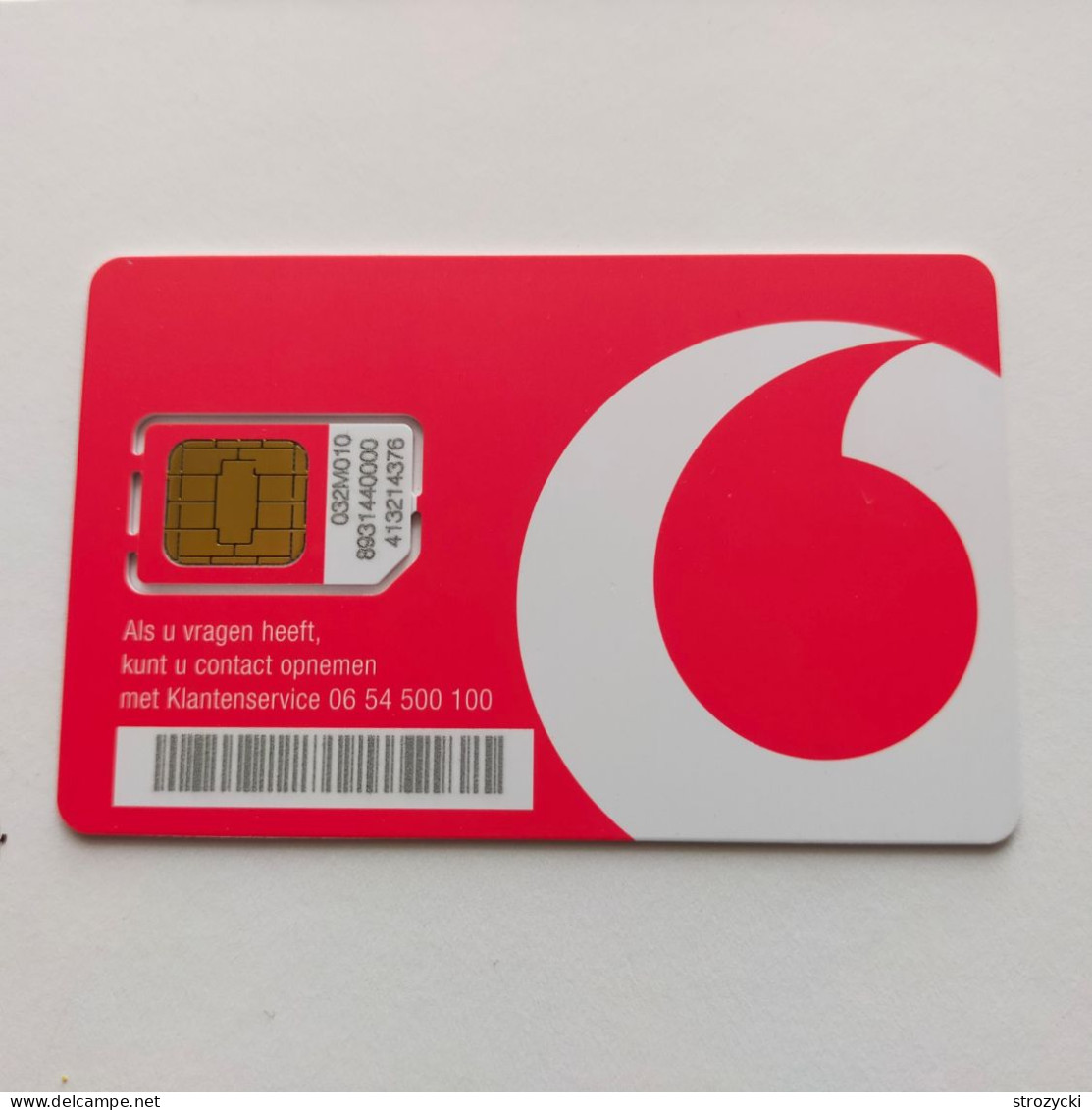 Netherlands  - Vodafone (standard SIM) - GSM SIM - Mint - [3] Sim Cards, Prepaid & Refills