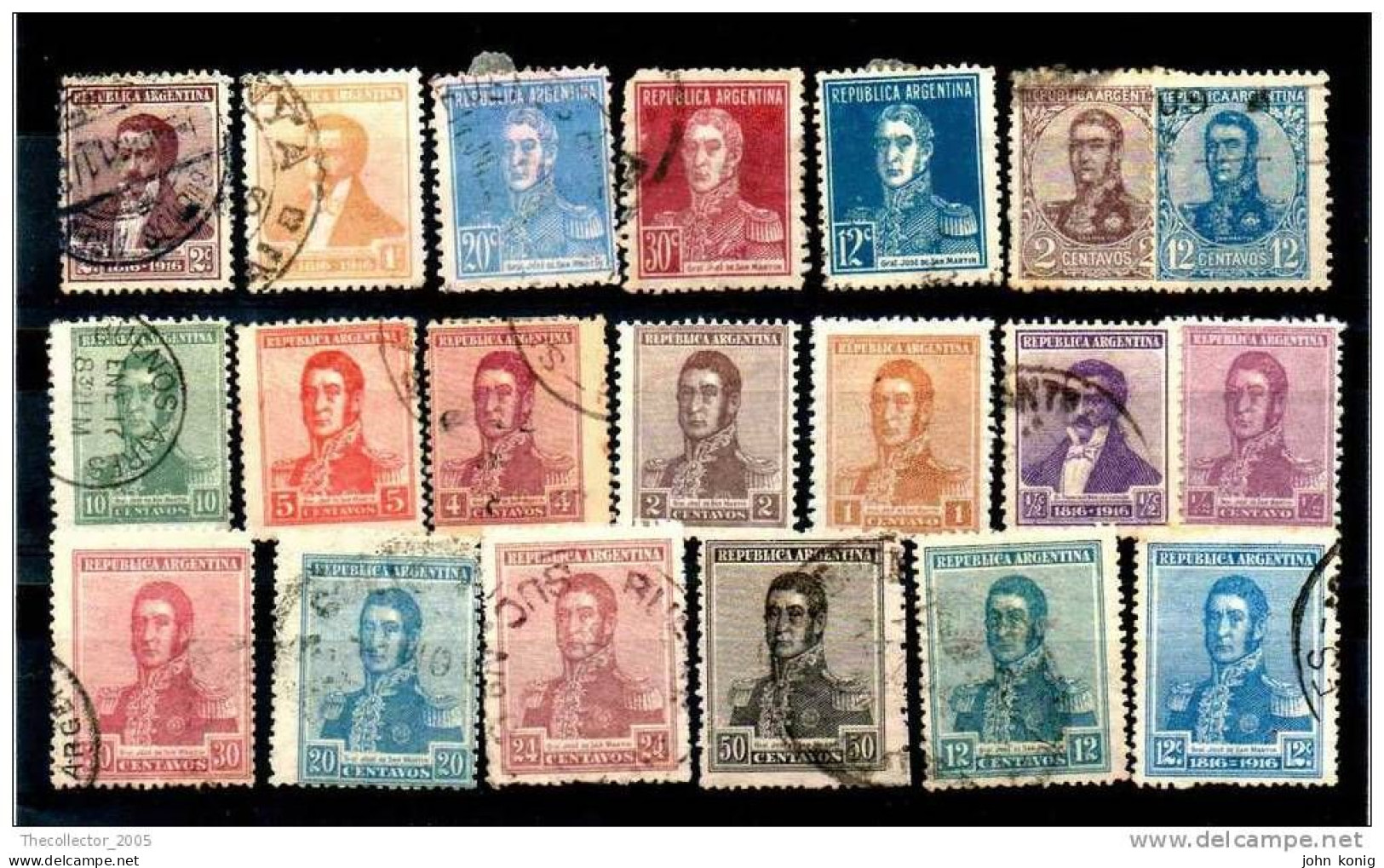 REP. ARGENTINA - Lotto Francobolli Usati - Lot Of Used Stamps - Colecciones & Series