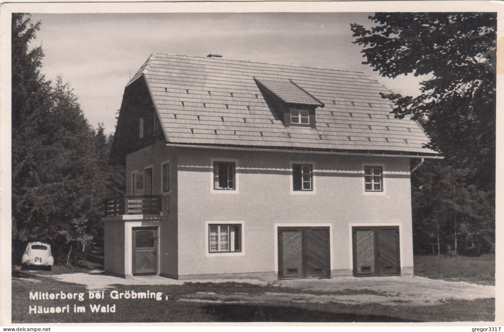 E1729) MITTERBERG Bei GRÖBMING - HÄUSERL Im WALD Mit Altem AUTO Detail TOP ! 1958 - Gröbming