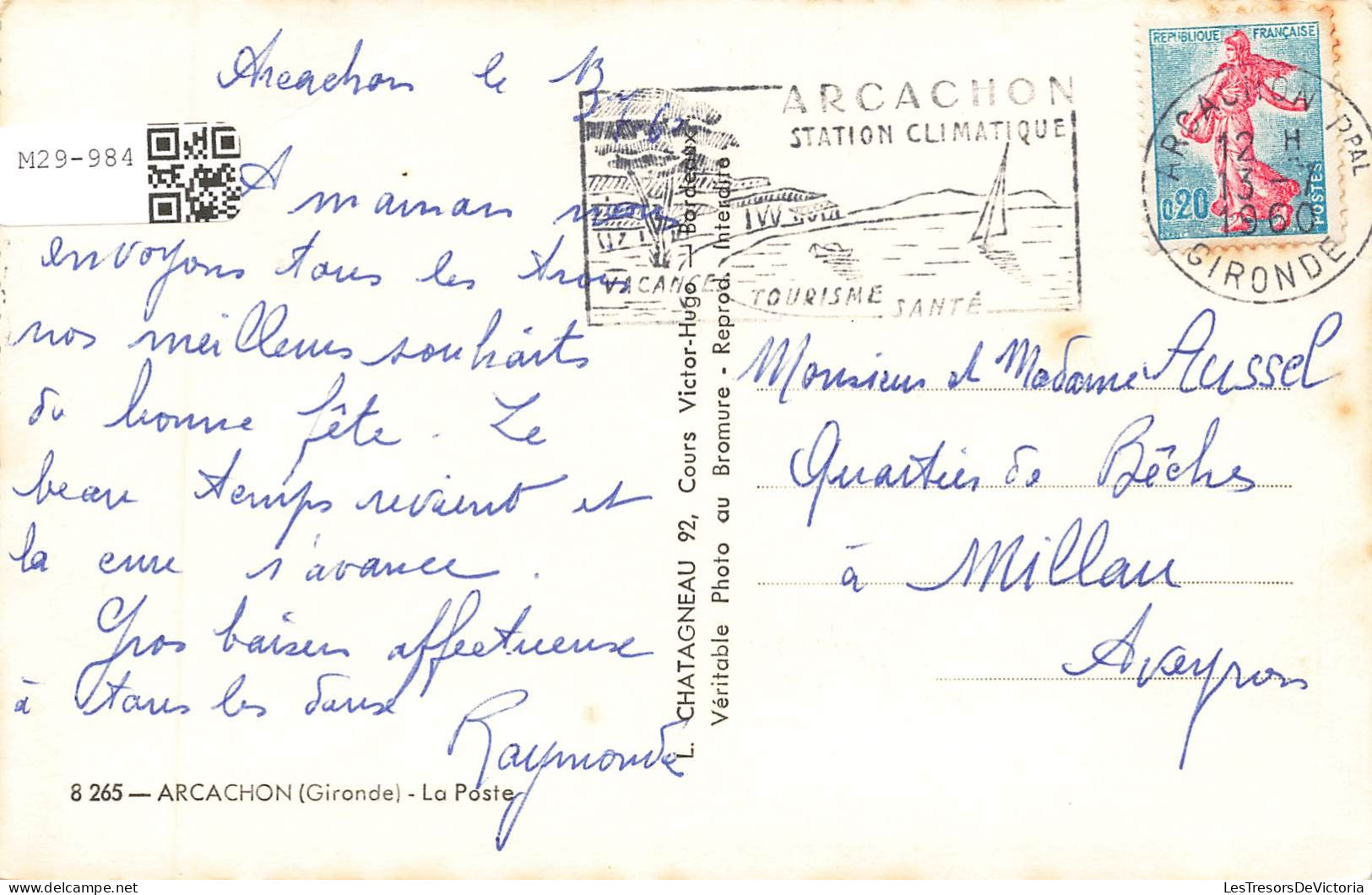 FRANCE - Arcachon - La Poste  - Carte Postale - Arcachon