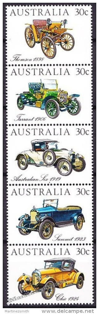 Australia 1984 Yvert 850-54, Ancient Classical Cars - MNH - Mint Stamps