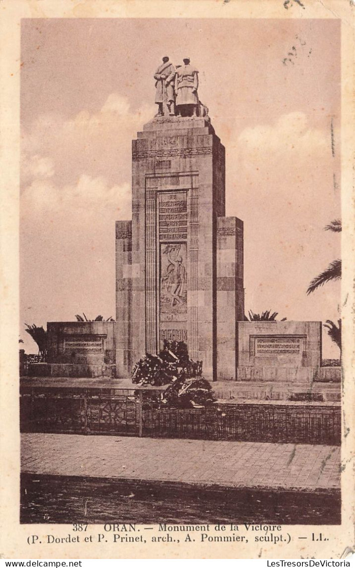 ALGÉRIE - Oran - Monument De La Victoire - Carte Postale Ancienne - Oran