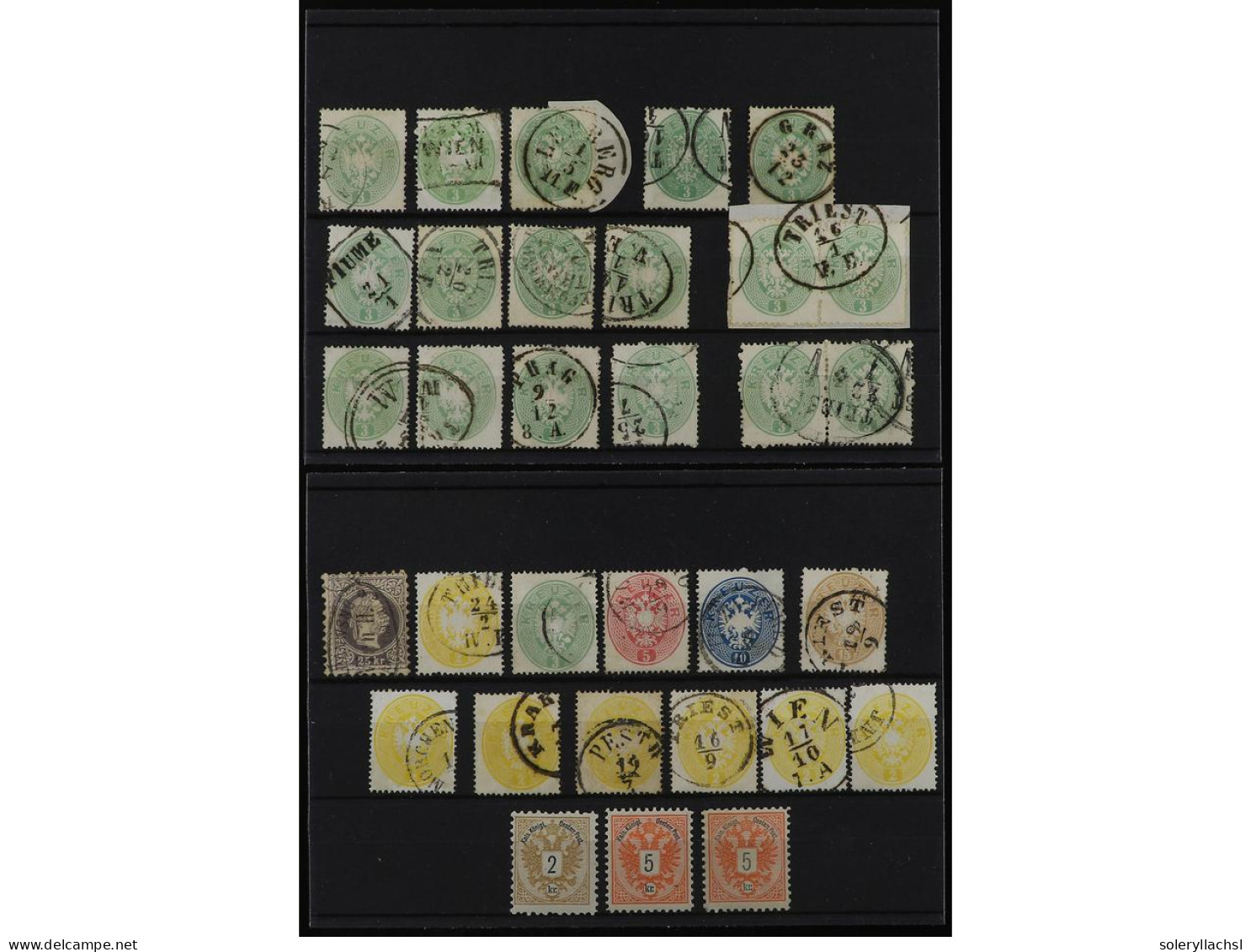 AUSTRIA. 1863-83. Lot Of Used Stamps With Diverse Cancellations. Fine Quality. - Autres & Non Classés