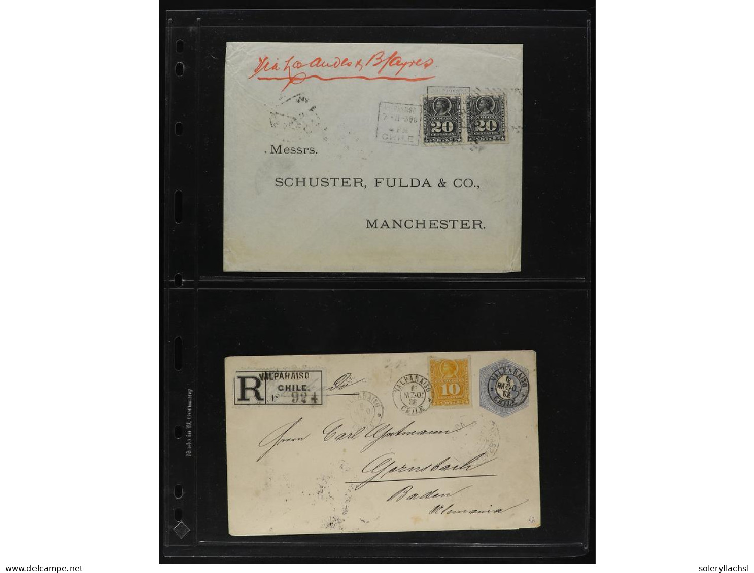 CHILE. 1890-1900. Lot Of 43 Covers. - Other & Unclassified