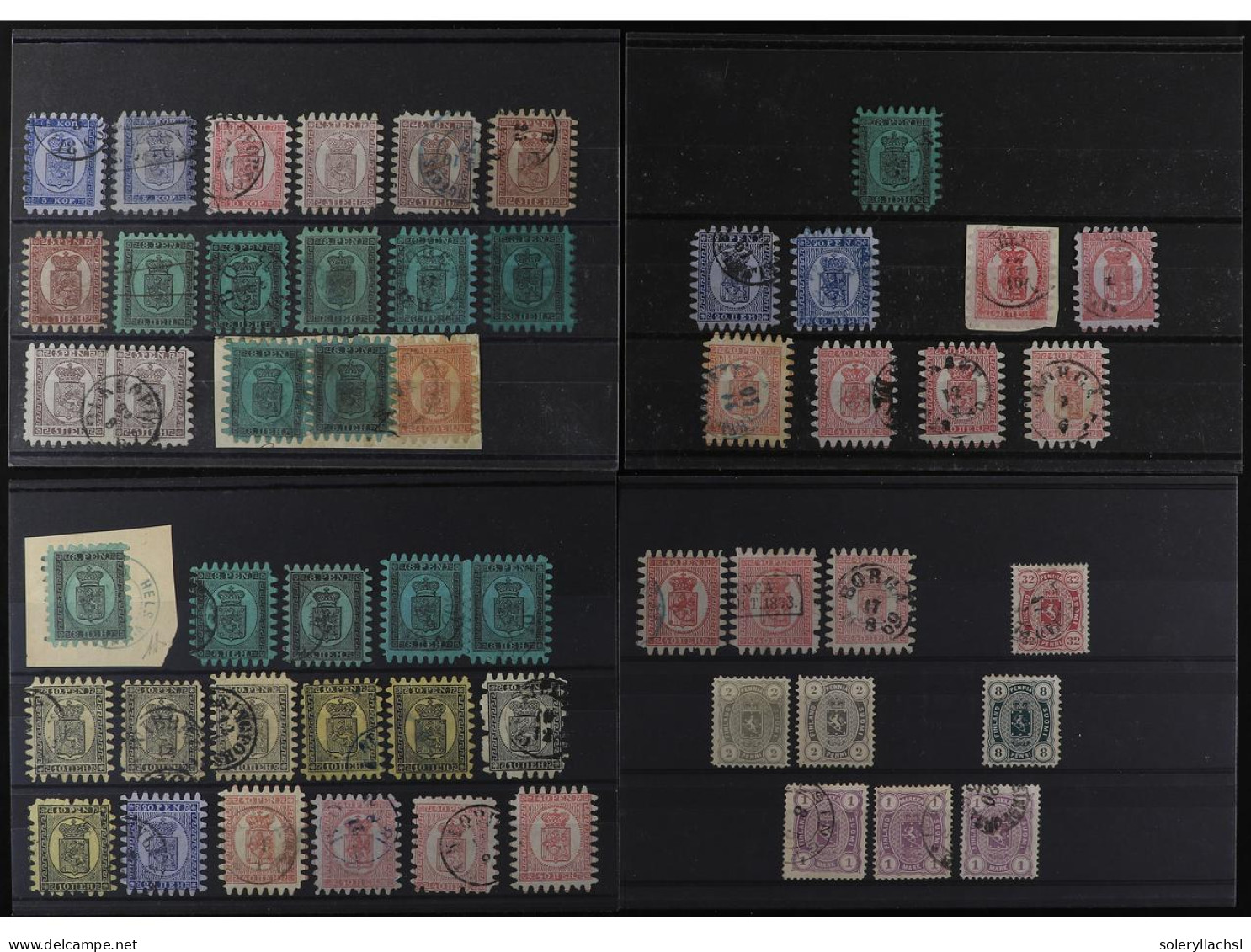 FINLANDIA. 1860-1880. Lot Of Mint And Used Stamps. Catalog Yvert Value 14.755€. - Andere & Zonder Classificatie