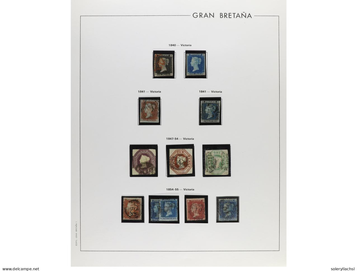 GRAN BRETAÑA. GREAT BRITAIN. 1840-1960. Complete Collection, Mostly Used Until 1924, And Rest Mint, Mostly Unmounted. In - Other & Unclassified