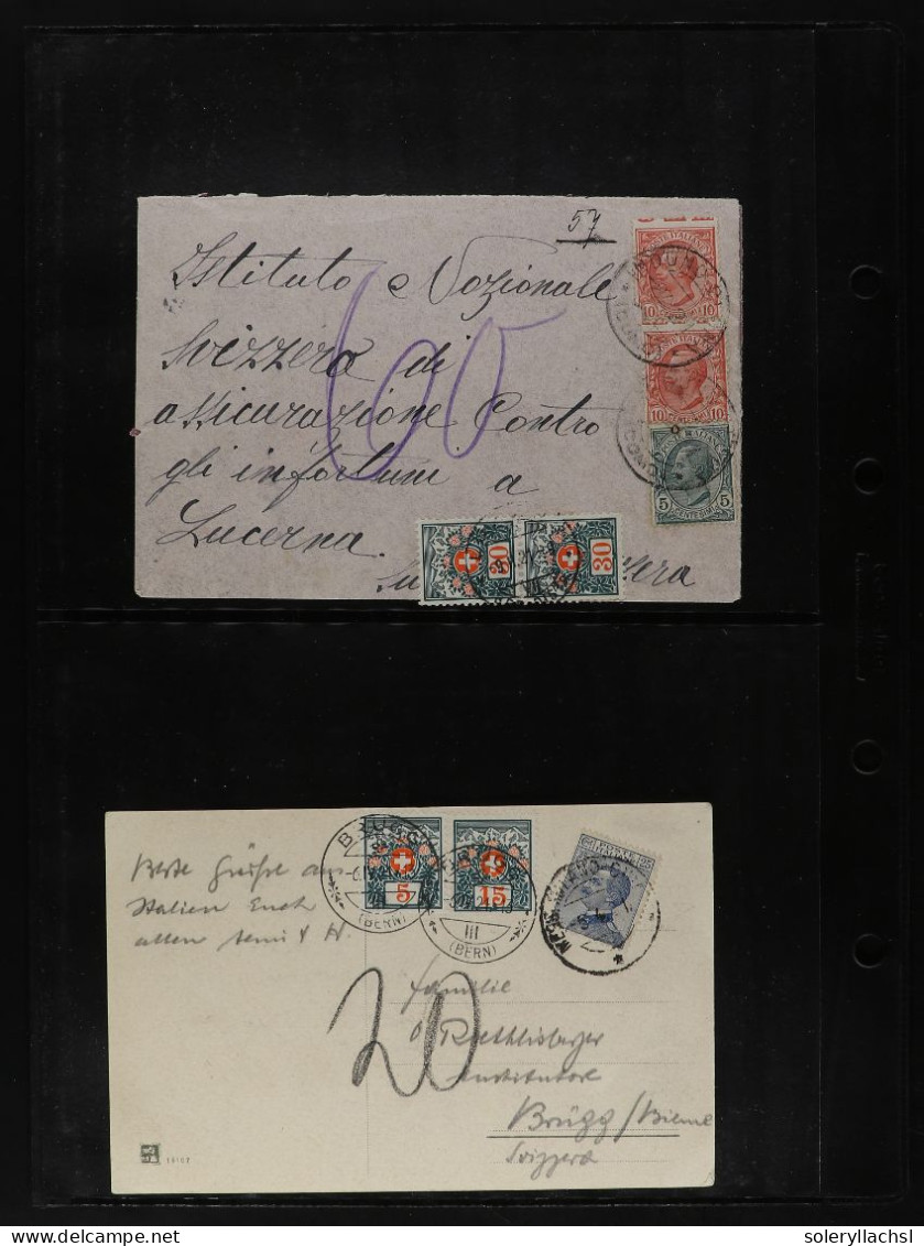 ITALIA. 1900-1940. Lot of 31 covers and cards.