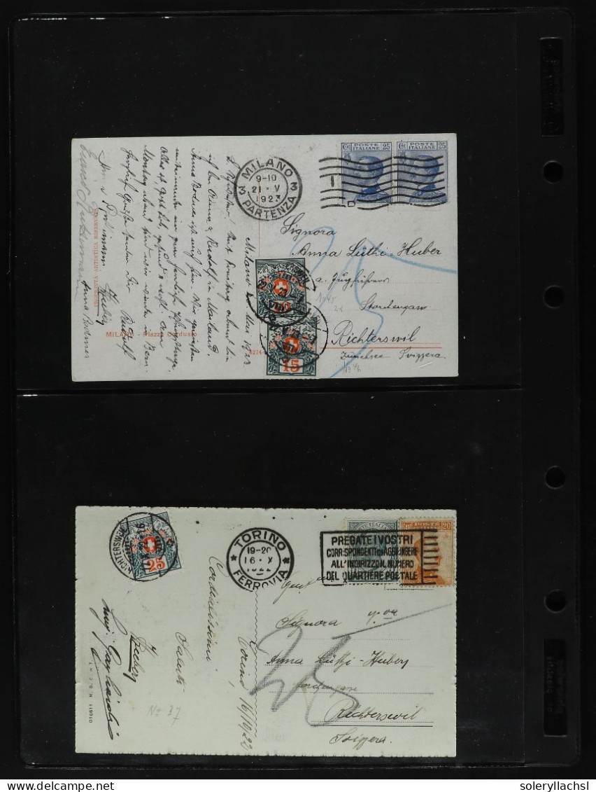 ITALIA. 1900-1940. Lot of 31 covers and cards.