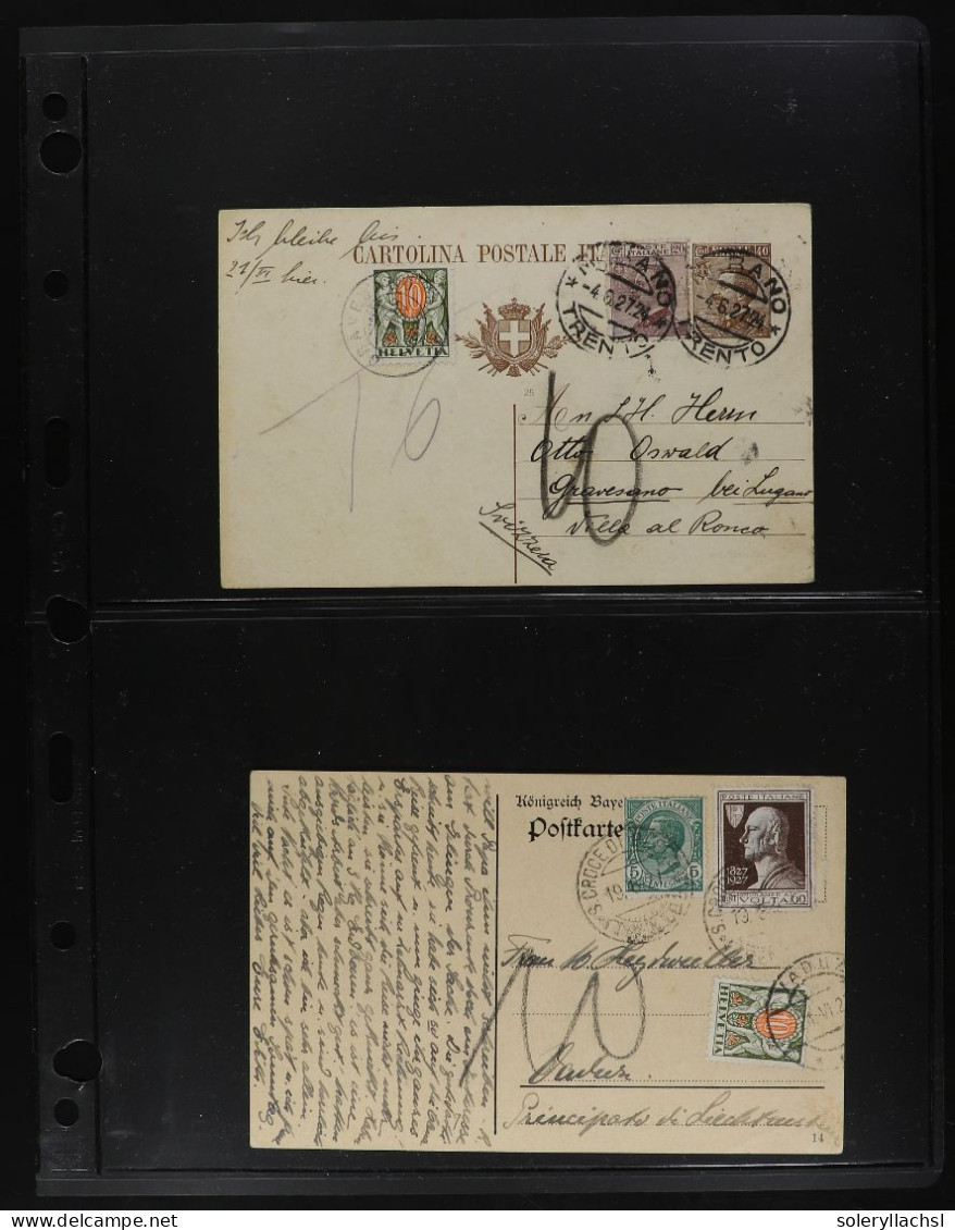 ITALIA. 1900-1940. Lot of 31 covers and cards.