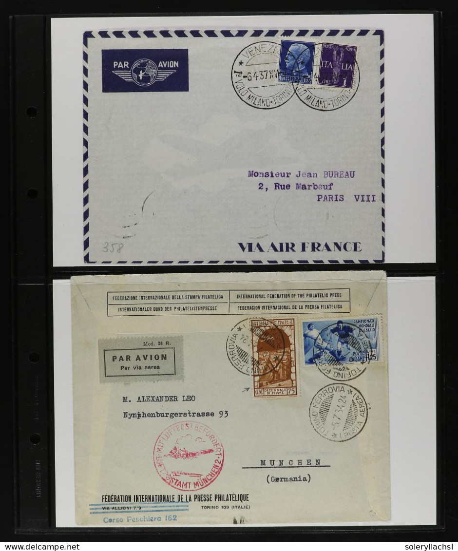 ITALIA. 1900-1940. Lot of 31 covers and cards.