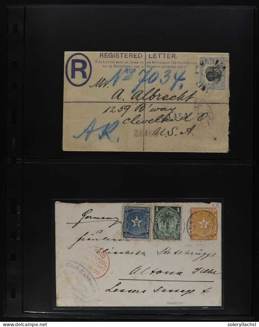 LIBERIA. 1889-1939. Lot of 18 covers.