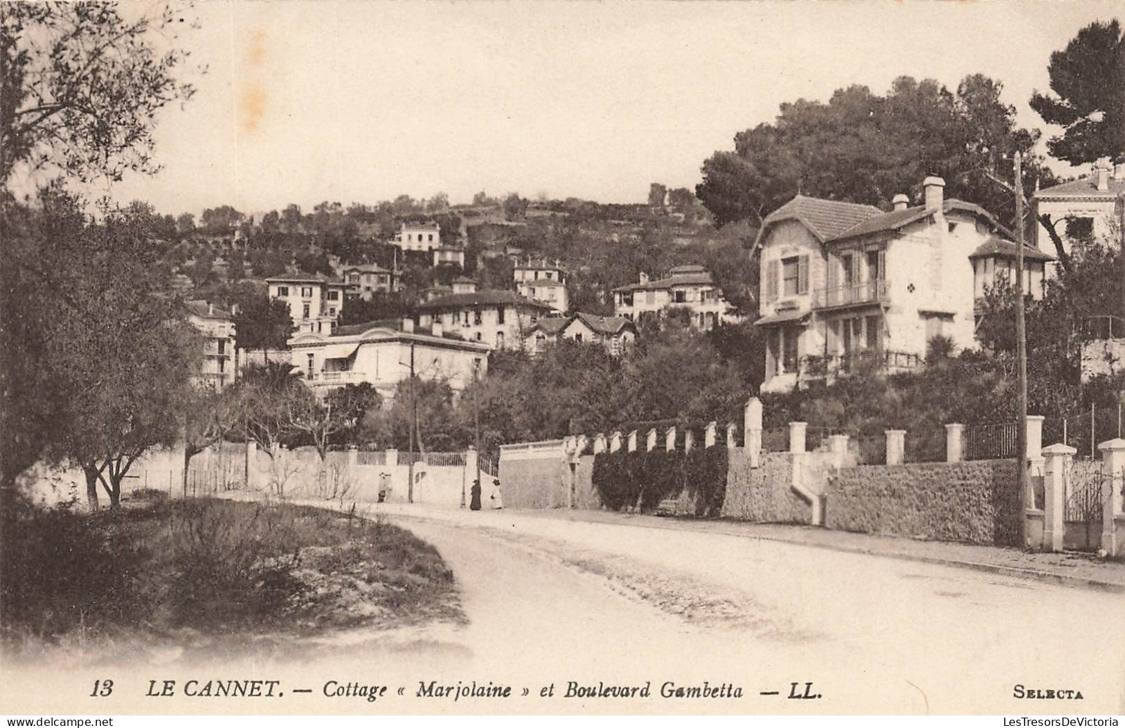 FRANCE - Le Cannet - Cottage Marjolaine Et Boulevard Gambetta - Carte Postale Ancienne - Le Cannet