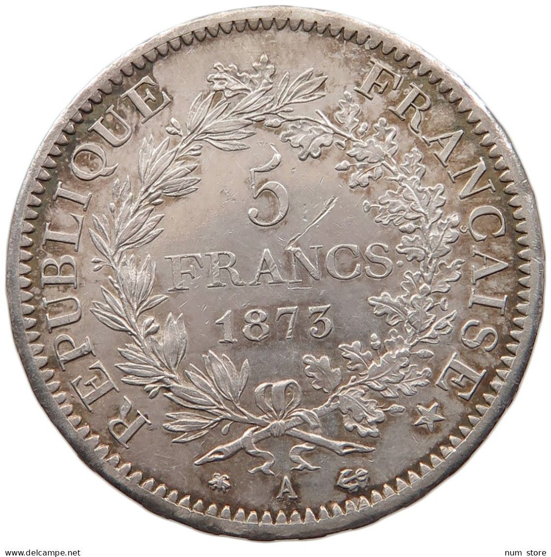 FRANCE 5 FRANCS 1873 A  #t026 0043 - 5 Francs