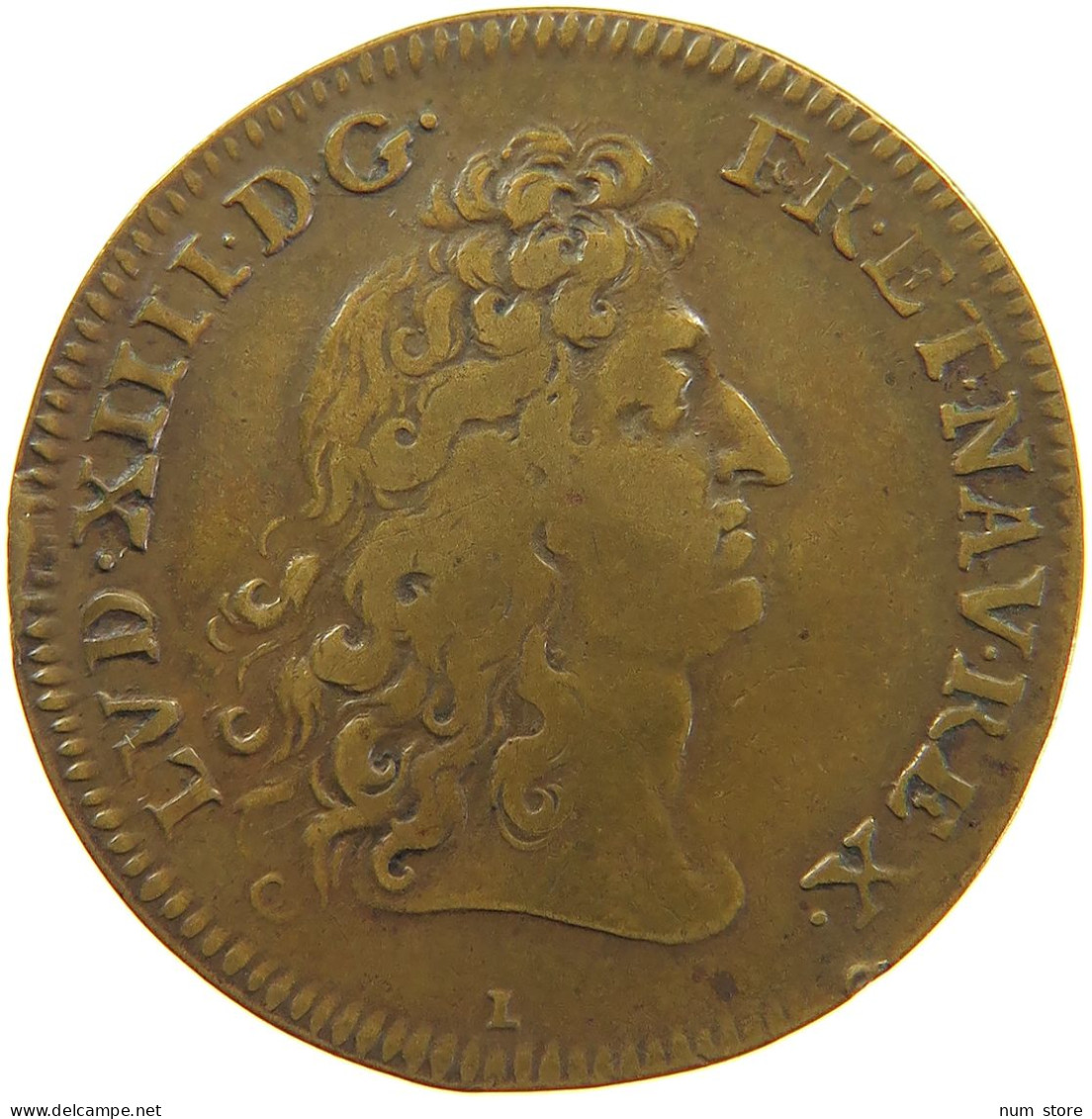 FRANCE JETON 1678 Louis XIV. (1643–1715) TRESOR ROYAL #sm05 1031 - Monarquía / Nobleza