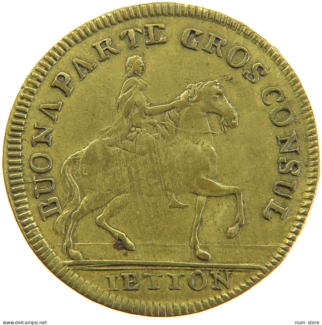 FRANCE JETON AN 7 Napoleon I. (1804-1814, 1815) BUONAPARTE GROS CONSUL #sm05 1053 - Altri & Non Classificati