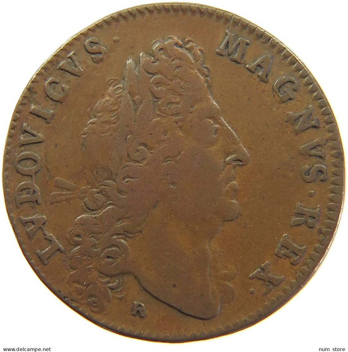 FRANCE MEDAILLE 1694 Louis XIV. (1643–1715) JETON 1694 SAECLIS DECORA ALTA FVTVRIS #sm05 1037 - Monarquía / Nobleza