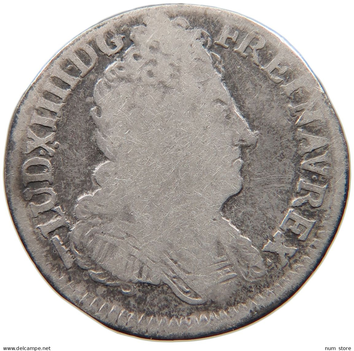 FRANCE 1/10 ECU 1715 W LILLE Louis XIV. (1643–1715) #t027 0033 - 1715-1774 Louis  XV The Well-Beloved