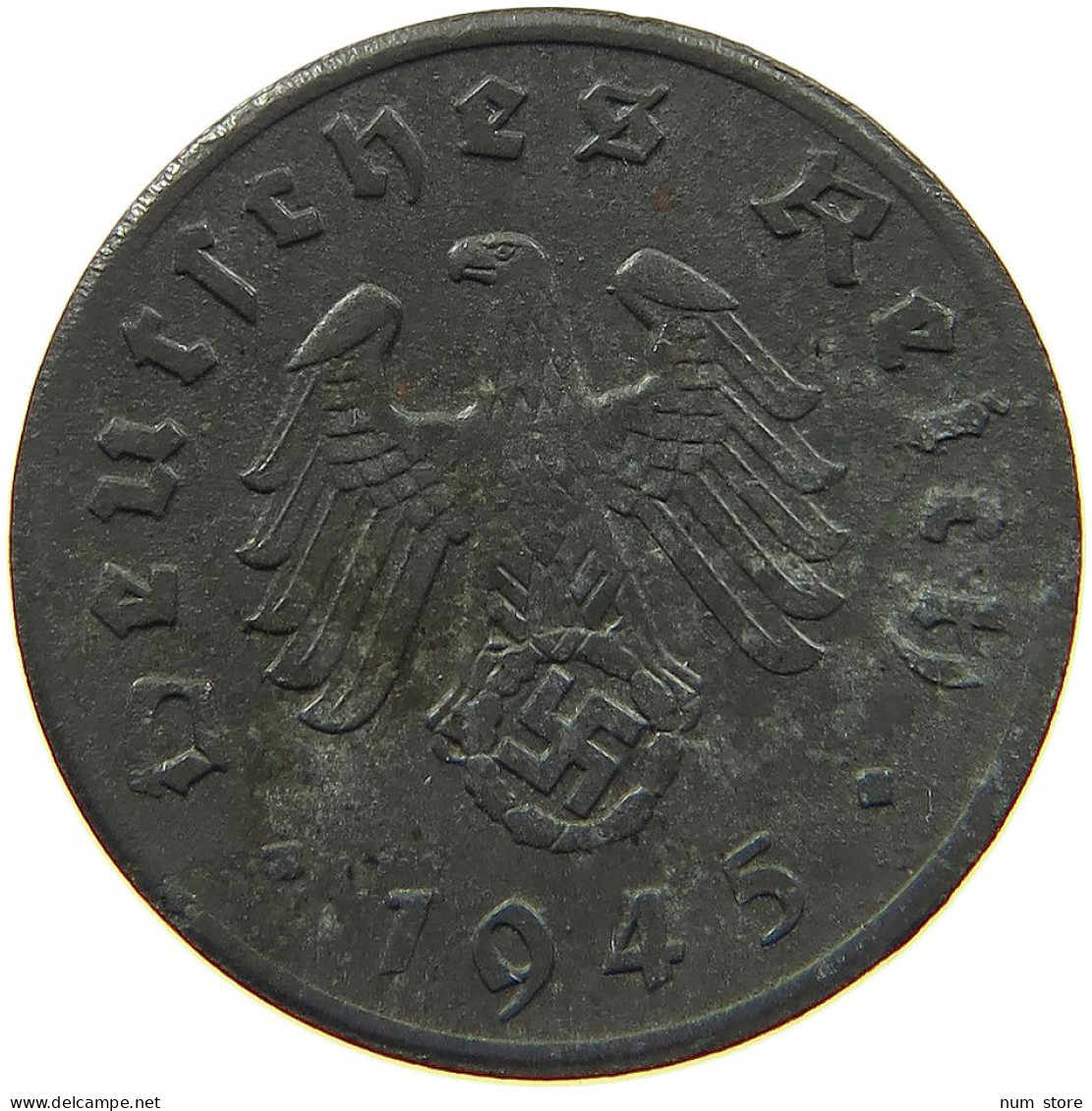 DRITTES REICH REICHSPFENNIG 1945 A  #t028 0381 - 1 Reichspfennig