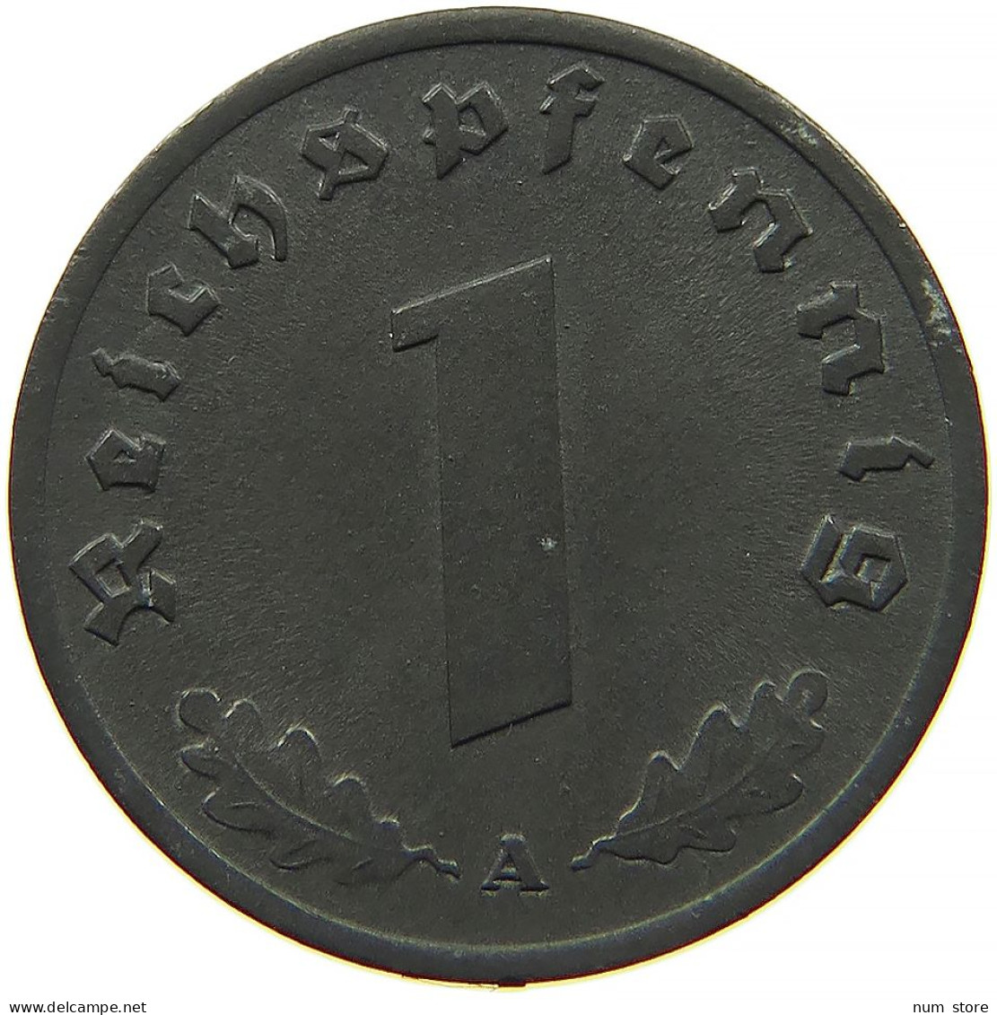 DRITTES REICH REICHSPFENNIG 1945 A  #t028 0385 - 1 Reichspfennig