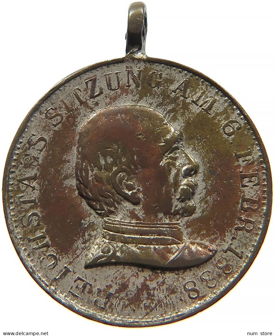 DEUTSCHES REICH MEDAILLE 1888 OTTO VON BISMARCK #sm05 1095 - Other & Unclassified