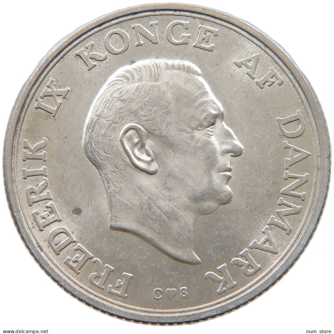 DENMARK 2 KRONER 1958 Frederik IX. 1947-1972 #t025 0141 - Danemark