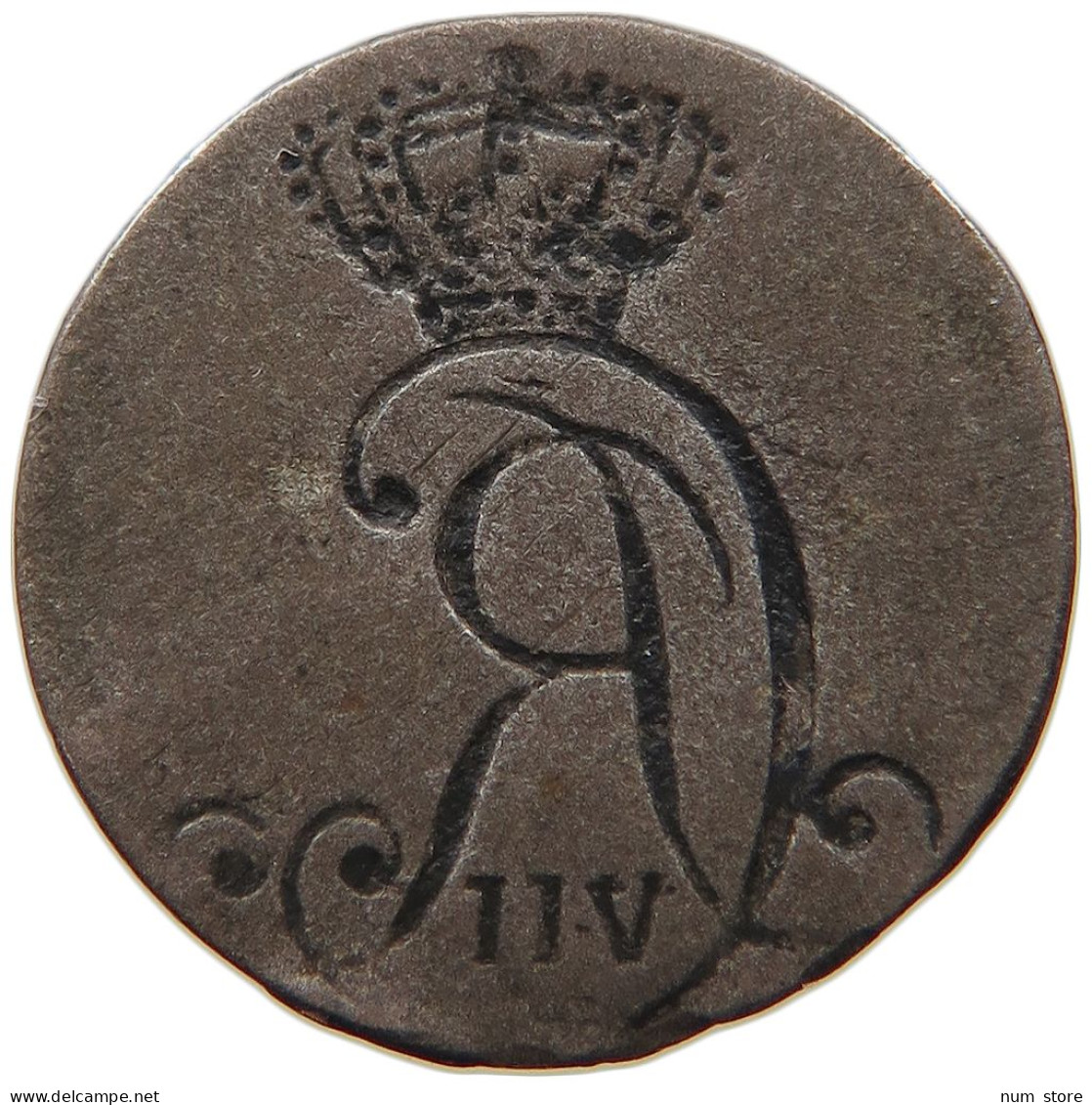 DENMARK 2 SKILLING  Christian VII. (1766-1808) INCUSE #t027 0063 - Danemark